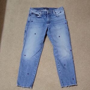 Lucky Brand Light Embroidered Jeans